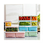 Stackable Produce Savers, Organizer Bins, Set of 3, Blue