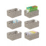 Woven Seagrass Kitchen Pantry Storage Basket, 6 Pack