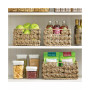 Woven Seagrass Kitchen Pantry Storage Basket, 6 Pack