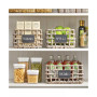Natural Open Weave Kitchen Pantry Basket, 16" Long - 6 Pack