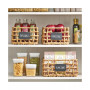 Natural Open Weave Kitchen Pantry Basket, 16" Long - 6 Pack