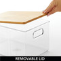 Plastic Kitchen Food Storage Bin with Lid, Small - 8 Pack