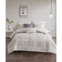 Lizbeth Clip Jacquard 5-Pc. Comforter Set, King/California King