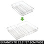 Plastic Adjustable/Expandable Drawer Storage Organizer, 4 Pack