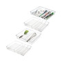 Plastic Adjustable/Expandable Drawer Storage Organizer, 4 Pack