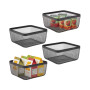 Metal Wire Food Organizer Storage Bin - 4 Pack