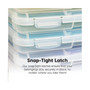 USA 10Pack 8.5" x 11" Portable Project Case Container with Snap-Tight Latch, Clear