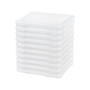 USA 10Pack 8.5" x 11" Portable Project Case Container with Snap-Tight Latch, Clear