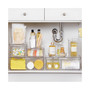 Stackable Kitchen Storage Bin Box with Pull-Out Drawer, Small - 4 Pack
