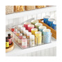 Plastic Kitchen Pantry Food Storage Organizer Bin, 4 Pack