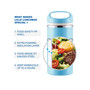 Stackable Compartment Lunch Box With Lunch Bag, Cutlery Set, Blue