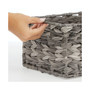 Woven Plastic Kitchen Pantry Storage Bin Basket, Small - 6 Pack - Gray Ombre
