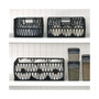 Metal Wire, Cotton Rope Small Decorative Kitchen Basket - 6 Pack - Black