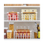 Metal Food Organizer Storage Basket - 2 Pack - Matte White/Natural
