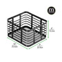 Small Metal Wire Organizer Basket for Kitchen, 6 Pack, Matte Black