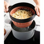 Leo Collection 10" Silicone 2-in-1 Steamer and Strainer