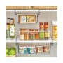 Metal Under Kitchen Pantry Shelf Hanging Bin Basket - 2 Pack