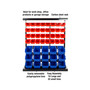 47 Bin Tool Organizer - Wall Mountable Container with Removable Drawers for Garage Organization and Storage by (Red/Blue)