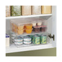 Plastic Kitchen Pantry/Fridge Storage Organizer, Hinge Lid, XLarge - 6 Pack