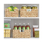 Hyacinth Braided Woven Pantry Bin Basket, Handles, Small - 3 Pack, Natural/Tan
