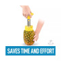 1 Piece Stainless Steel Pineapple Corer and Slicer Tool
