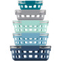 Duraglass Mixed 10-Pc. Food Storage Container Set, Blue