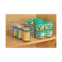 Metal Wire Food Organizer Basket with Built-In Handles, Small, 4 Pack, Chrome