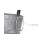 Large Round Galvanized Steel Beverage Tub with Handles