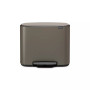 Bo Step on Multi Compartment Recycling Trash Can, 3 x 3 Gallon, 3 x 11 Liter