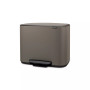 Bo Step on Multi Compartment Recycling Trash Can, 3 x 3 Gallon, 3 x 11 Liter