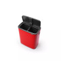 Bo Touch Top Dual Compartment Recycling Trash Can, 2 x 8 Gallon, 2 x 30 Liter