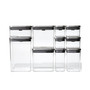 Steel Pop 12-Pc. Food Storage Container Set with Scoop & Labels