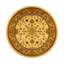 Lyndhurst Ivory and Tan 8' x 8' Round Area Rug