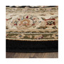 Lyndhurst Black and Ivory 8' x 8' Round Area Rug