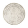 Adirondack Ivory and Silver 8' x 8' Round Area Rug