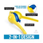 1 Piece Metal 2-In-1 Lemon Lime Squeezer - Max Extraction Hand Juicer