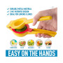 1 Piece Metal 2-In-1 Lemon Lime Squeezer - Max Extraction Hand Juicer