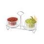 Cold Dip Bowls - 2 Chilled Serving Dishes with Caddy