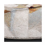 Porcello Gray and Multi 6'7" x 6'7" Round Area Rug