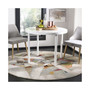 Porcello Gray and Multi 6'7" x 6'7" Round Area Rug