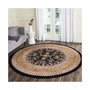 Lyndhurst Black and Tan 8' x 8' Round Area Rug