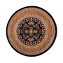 Lyndhurst Black and Tan 8' x 8' Round Area Rug