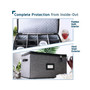 Hard Shell Stemware Storage Case for Wine Glasses - Holds 12 Glasses