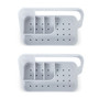 2 Pack Kitchen Sink Sponge Organizer with Drip Tray
