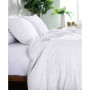 Dhara 3 Piece Textured Duvet Cover and Sham Set, Full/Queen
