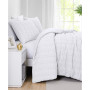 Dhara 3 Piece Textured Duvet Cover and Sham Set, Full/Queen