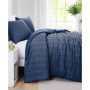 Dhara 3 Piece Textured Duvet Cover and Sham Set, Full/Queen