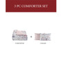 Colesville Floral/Solid 3 Piece Comforter Bedding Sets