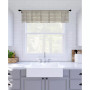 Twill Stripe Anti-Dust Cafe Curtain Valance, 52" x 14"
