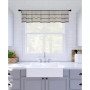 Twill Stripe Anti-Dust Cafe Curtain Valance, 52" x 14"